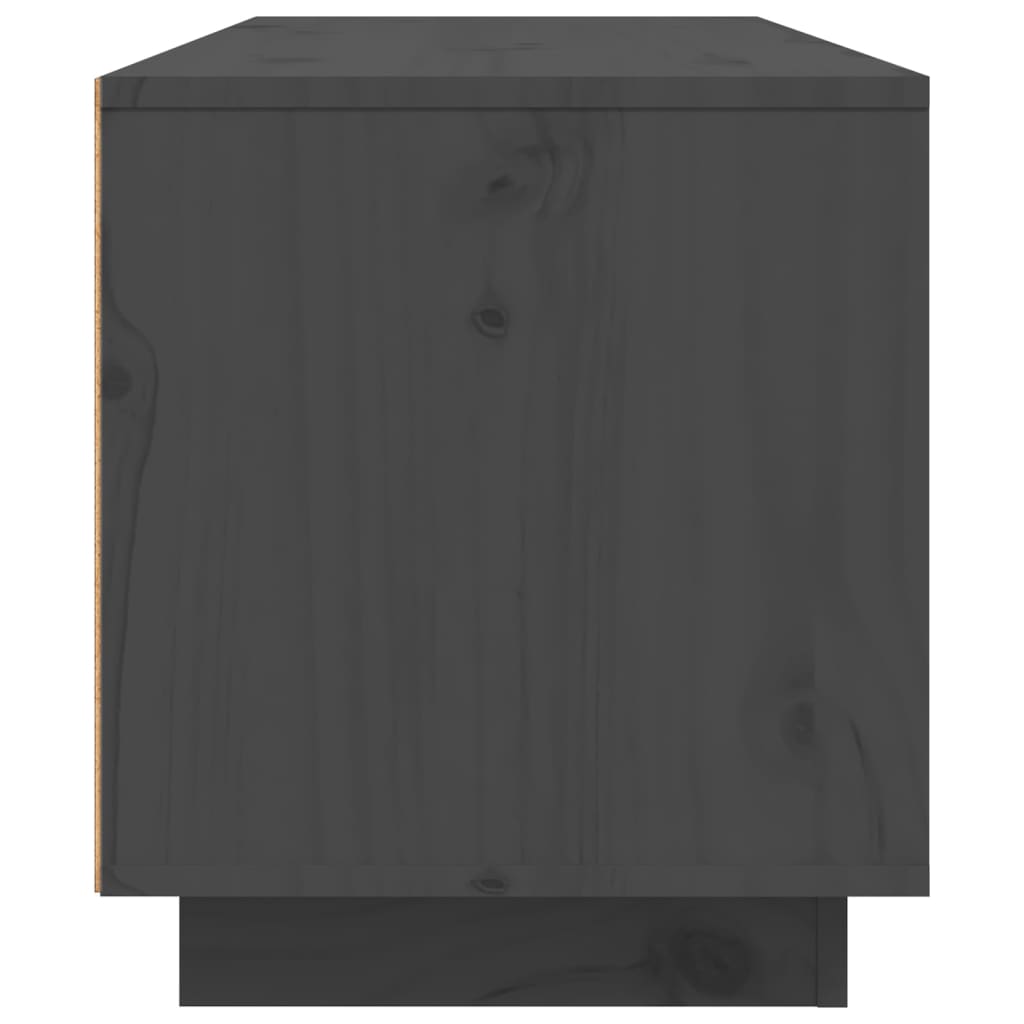 TV cabinet, gray, 80x35x40.5cm, solid pine