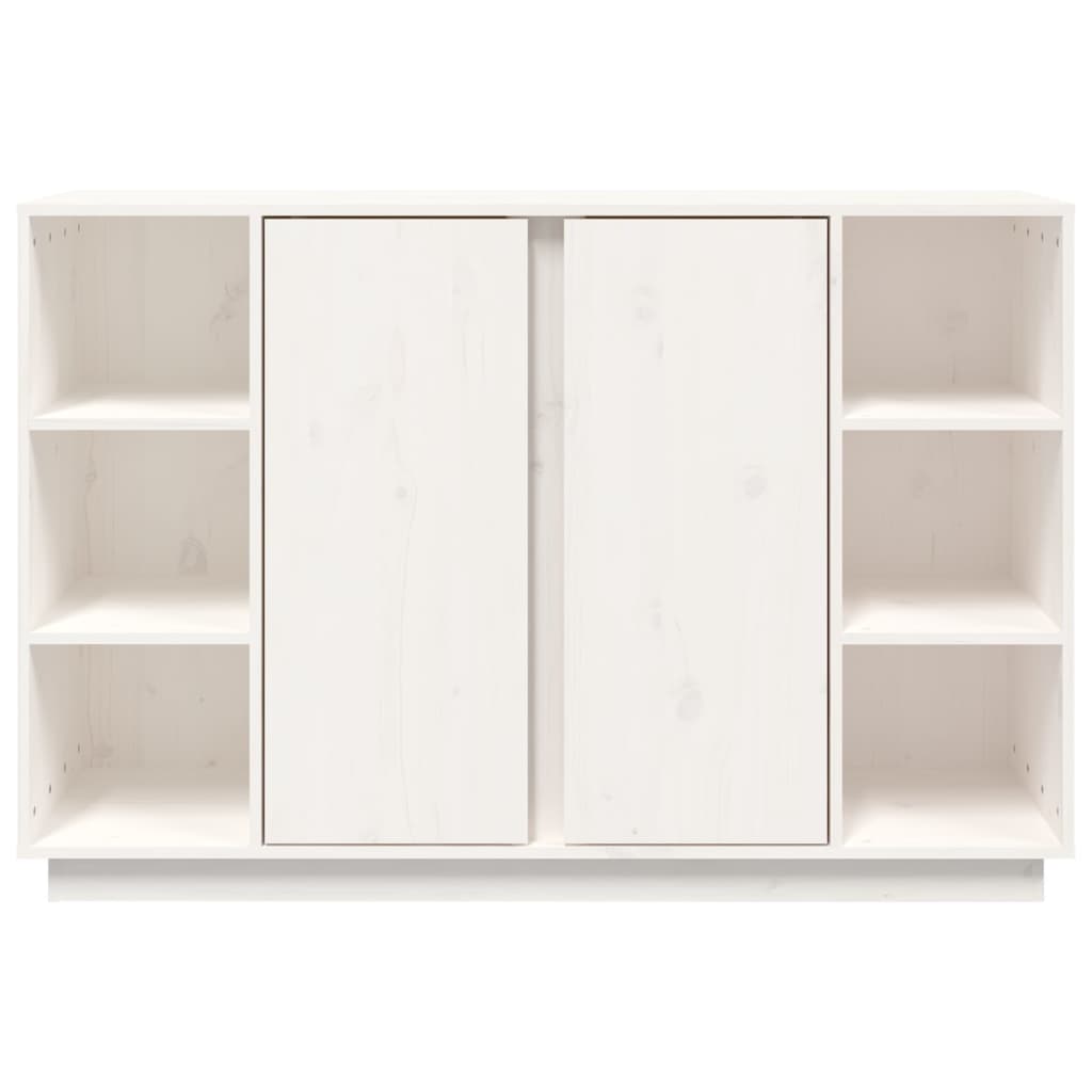 Sideboard, white, 120x35x80cm, solid pine