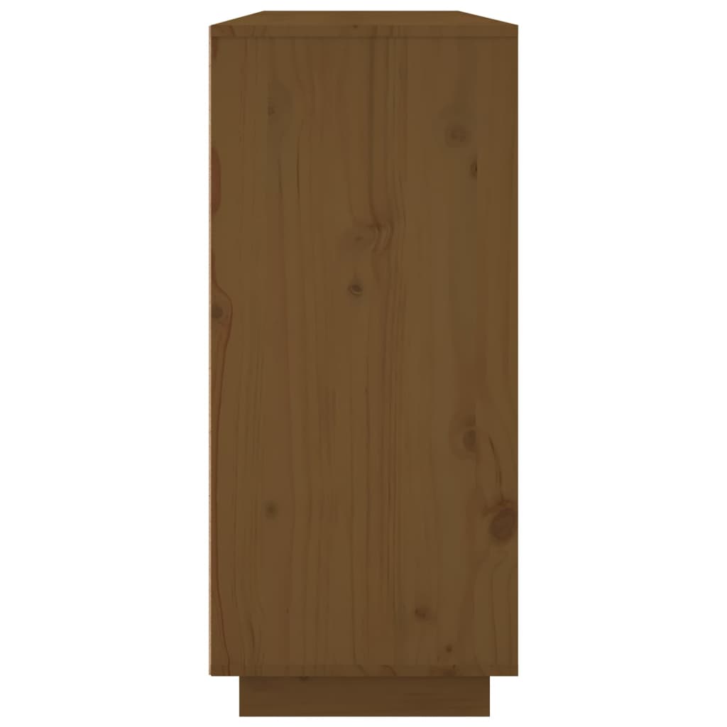 Sideboard, honey brown, 120x35x80cm, solid pine