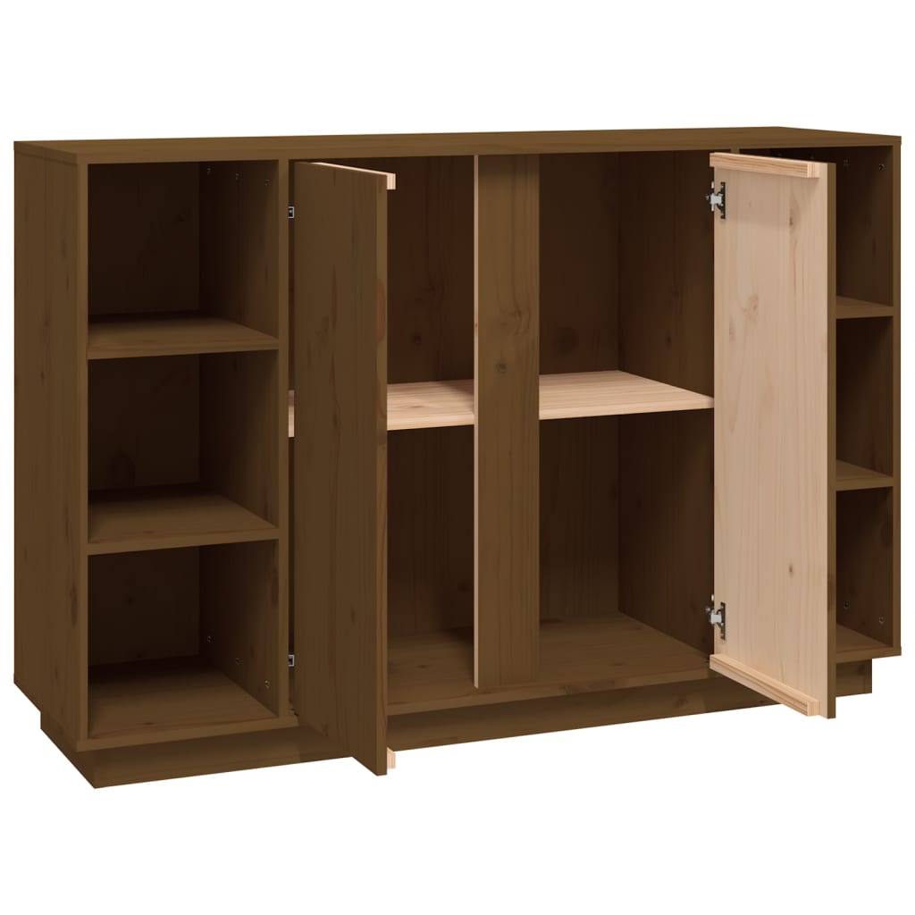 Sideboard, honey brown, 120x35x80cm, solid pine