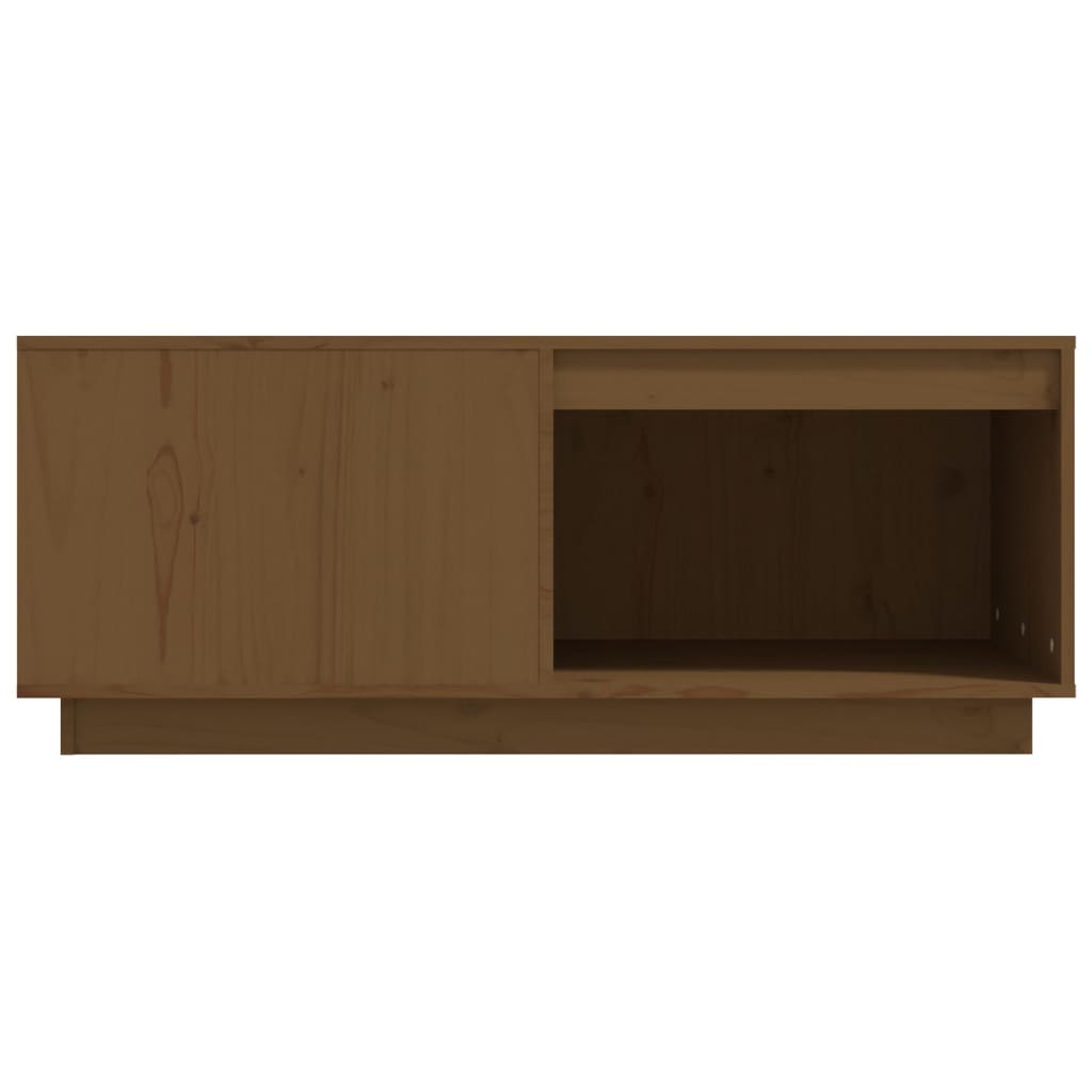 Kavos staliukas, medaus rudas, 100x101x40,5cm, pušies masyvas
