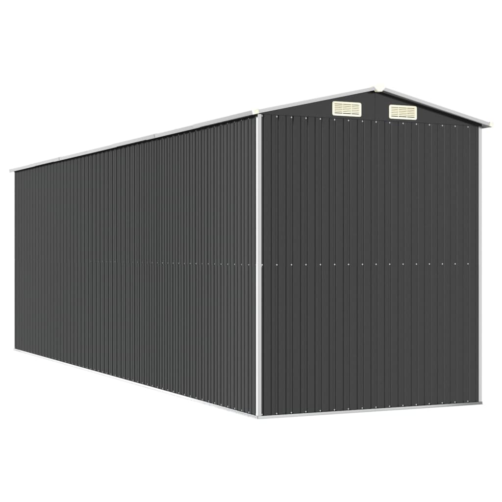 Sodo pašiūrė, antracito, 192x606x223cm, galvanizuotas plienas