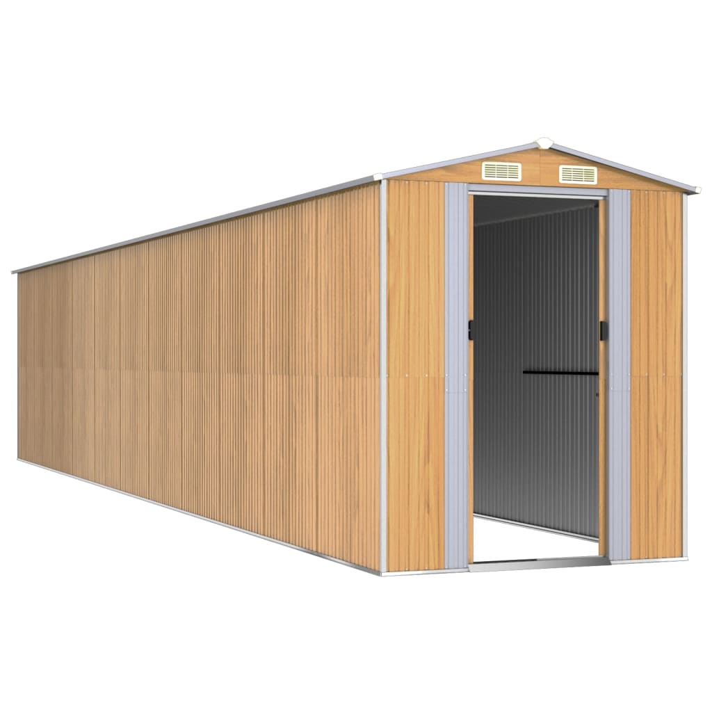 Shed BECKFORD, light brown, 192x938cm