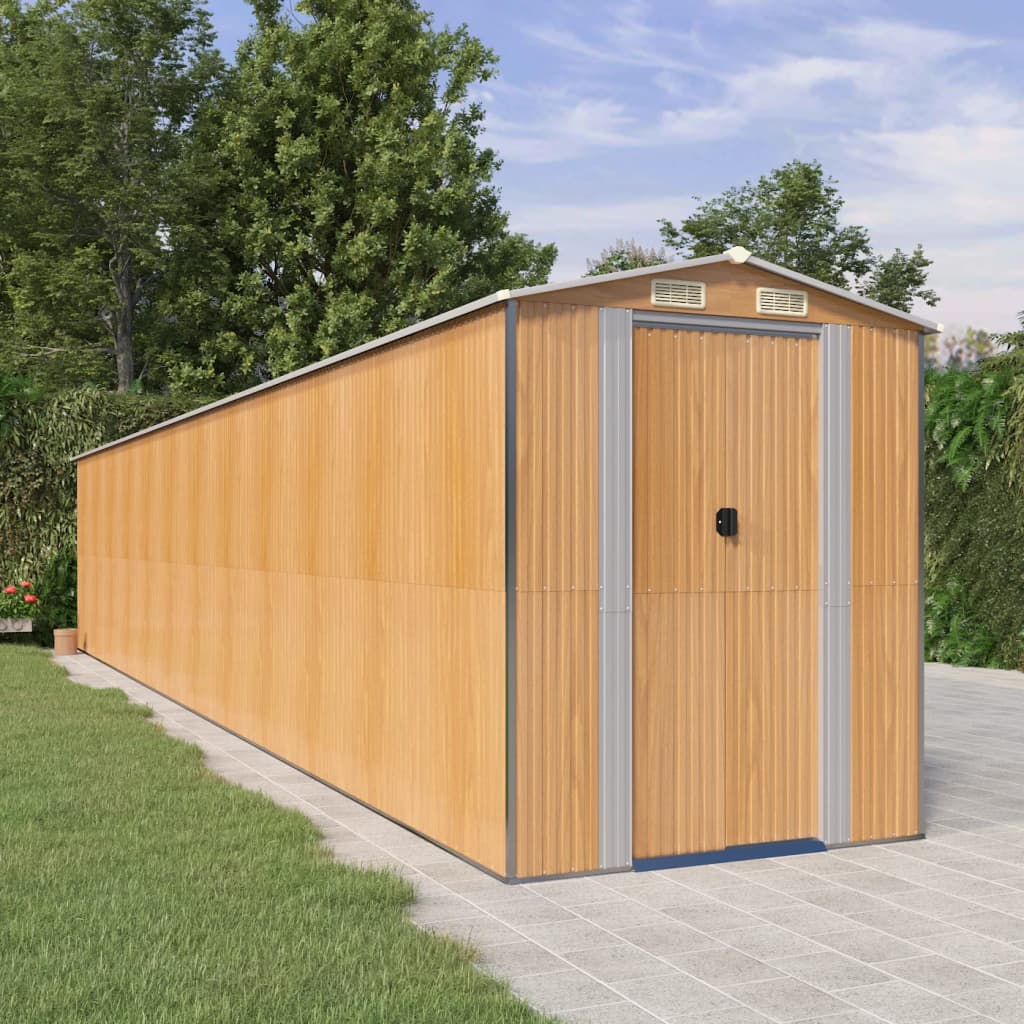 Shed BECKFORD, light brown, 192x1021cm