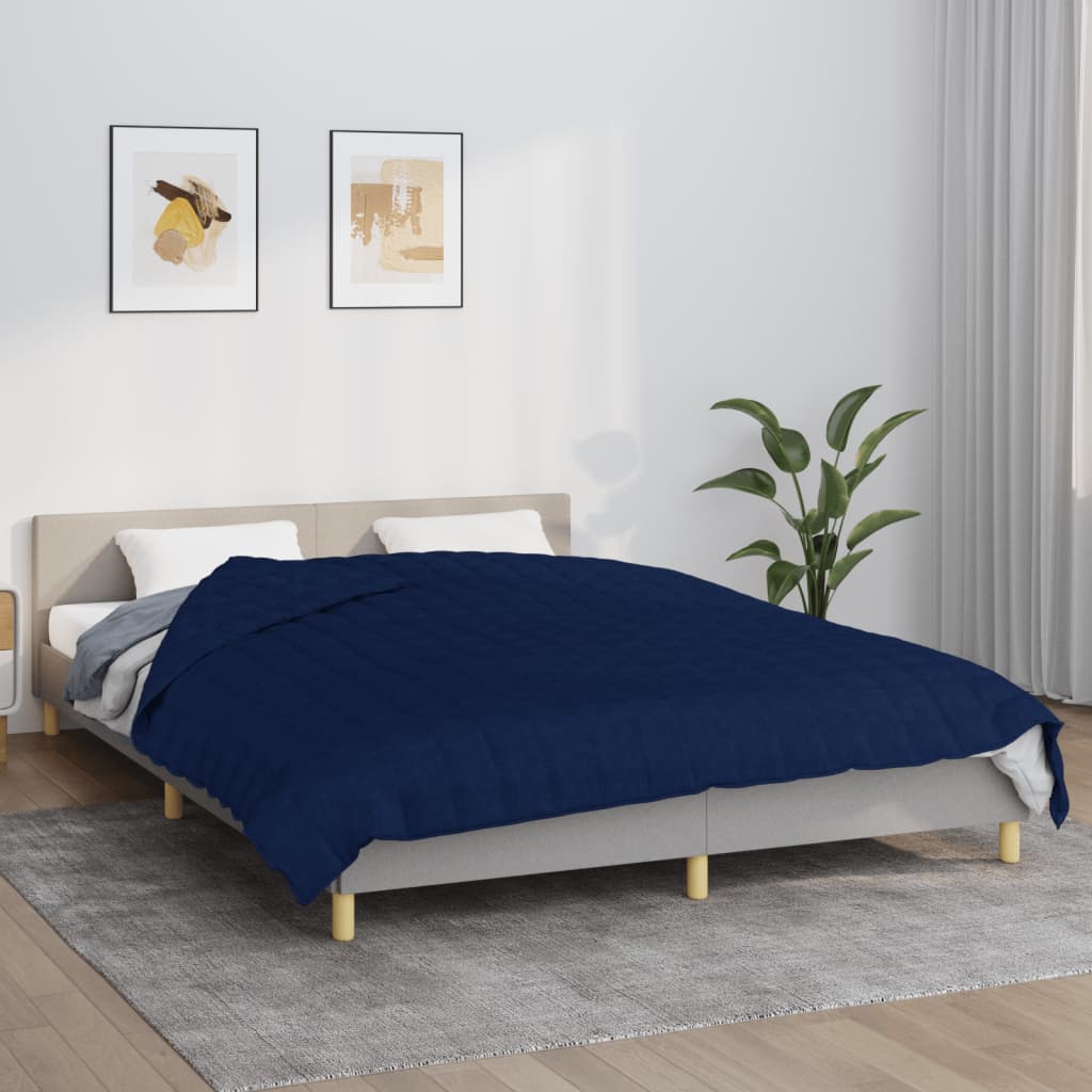 Heavy blanket, blue, 200x225cm, fabric, 9kg