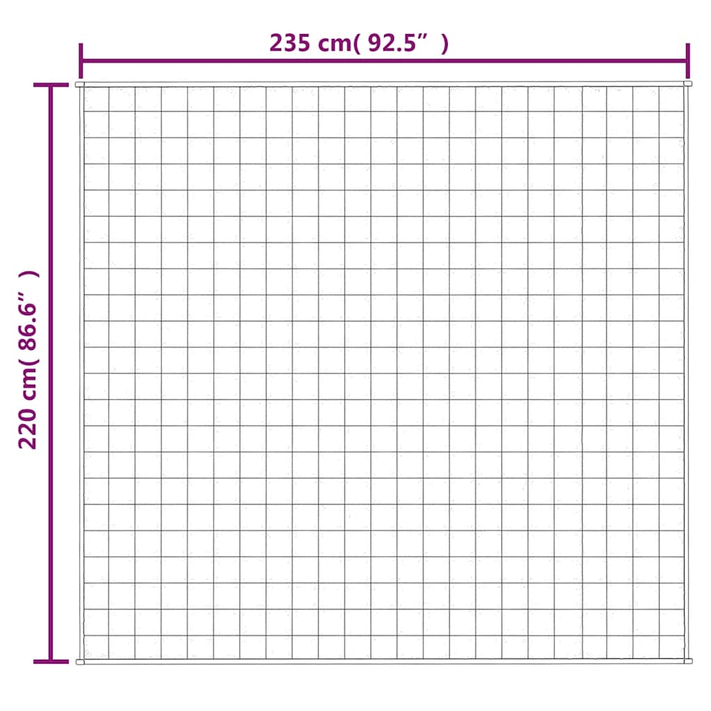 Svara sega, zila, 220x235 cm, audums, 15kg