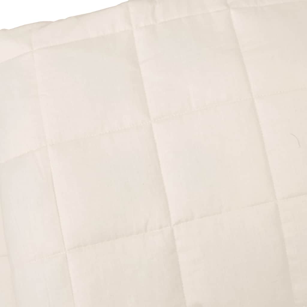 Weighted blanket, light cream, 155x220cm, fabric, 7kg