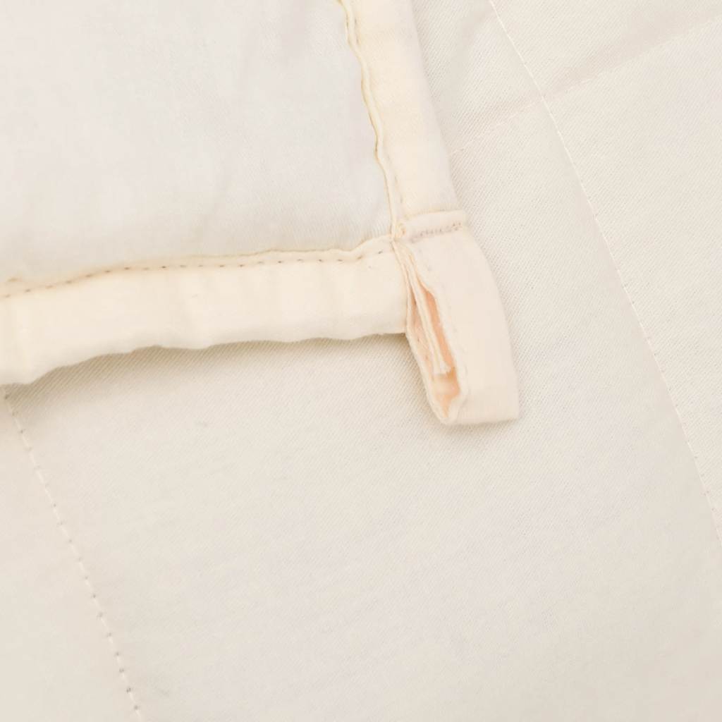 Weighted blanket, light cream, 155x220cm, fabric, 7kg