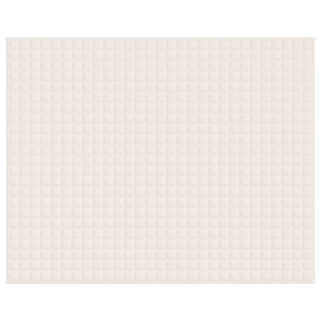 Weighted blanket, light cream, 235x290cm, fabric, 11kg