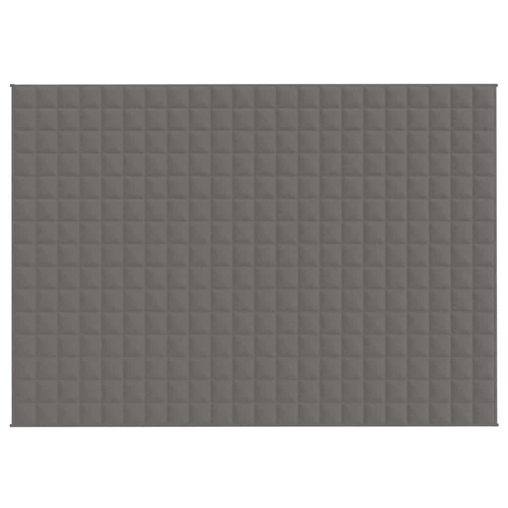 Weighted blanket, grey, 155x220cm, fabric, 7kg