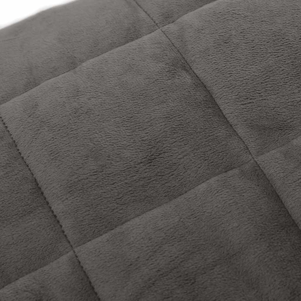 Weighted blanket, grey, 155x220cm, fabric, 7kg