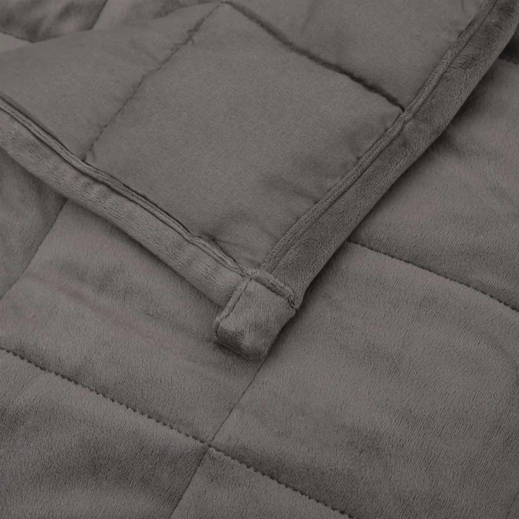 Weighted blanket, grey, 235x290cm, fabric, 15kg