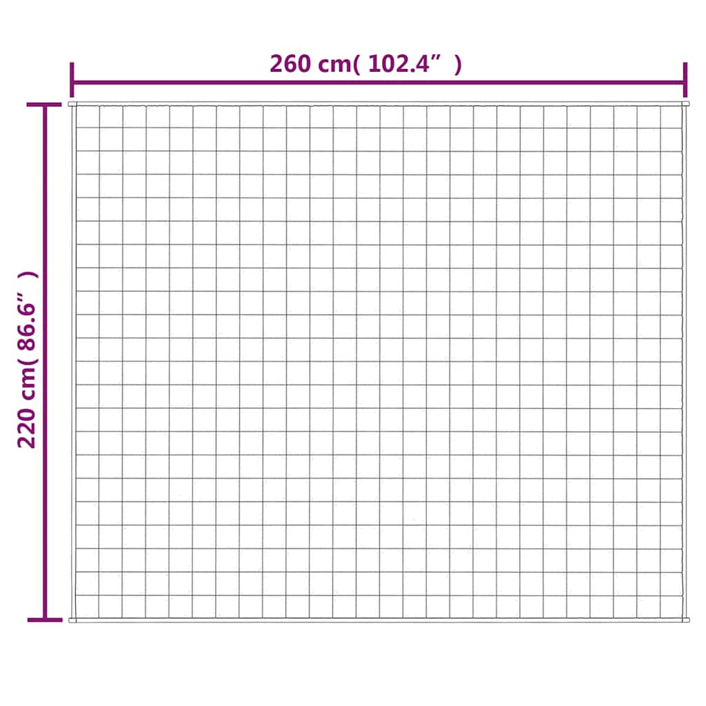 Smalcināta sega, zila, 220x260cm, audums, 11kg