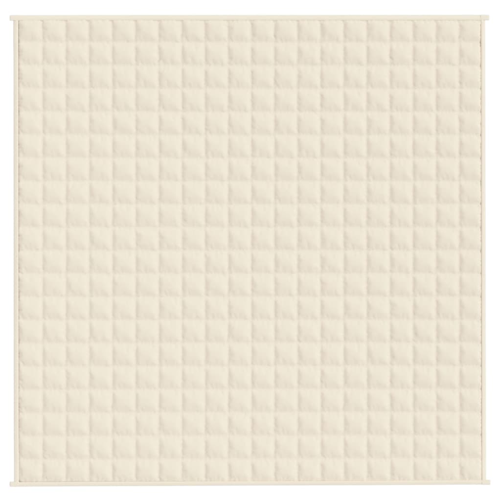 Weighted blanket, light cream, 200x200cm, fabric, 9kg