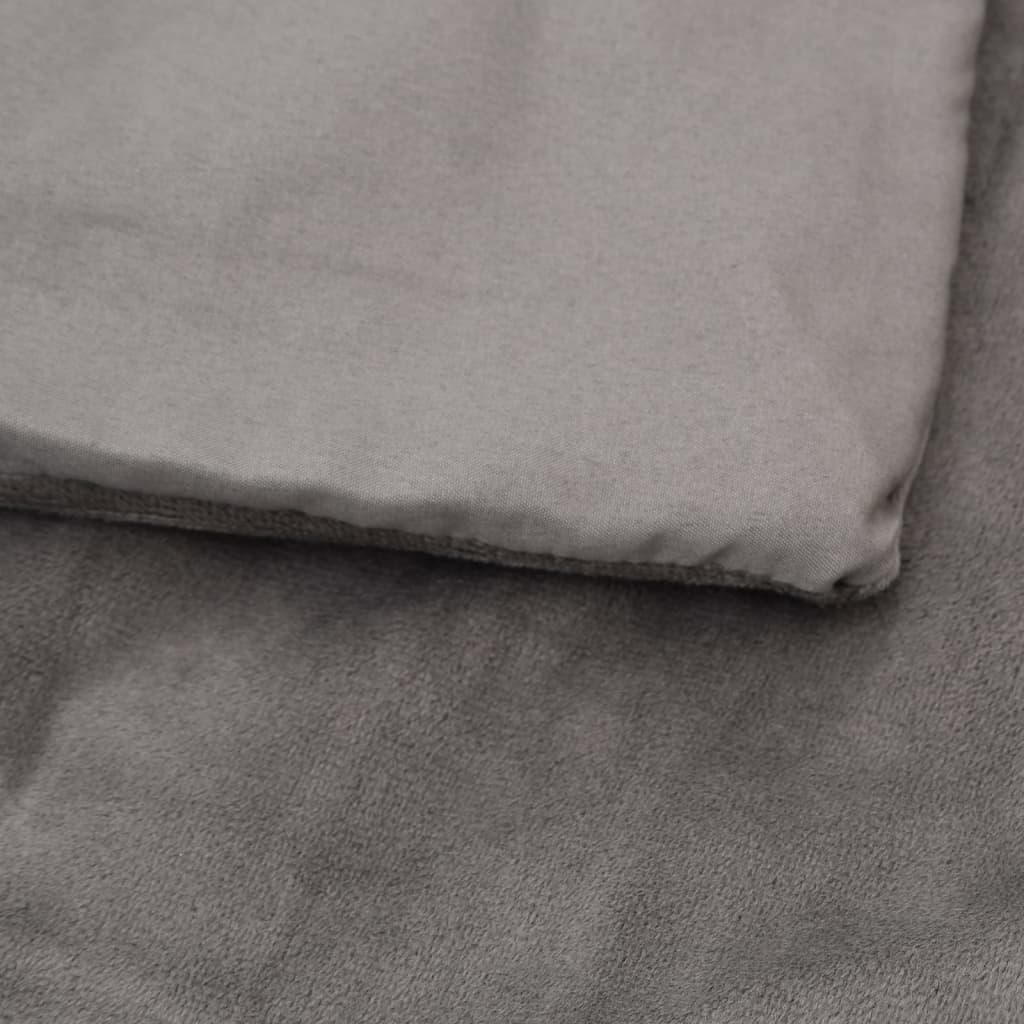 Heavy blanket with cover, grey, 120x180cm, fabric, 5kg
