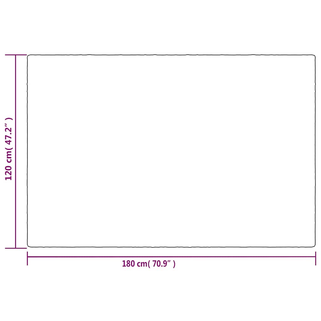 Heavy blanket with cover, grey, 120x180cm, fabric, 5kg