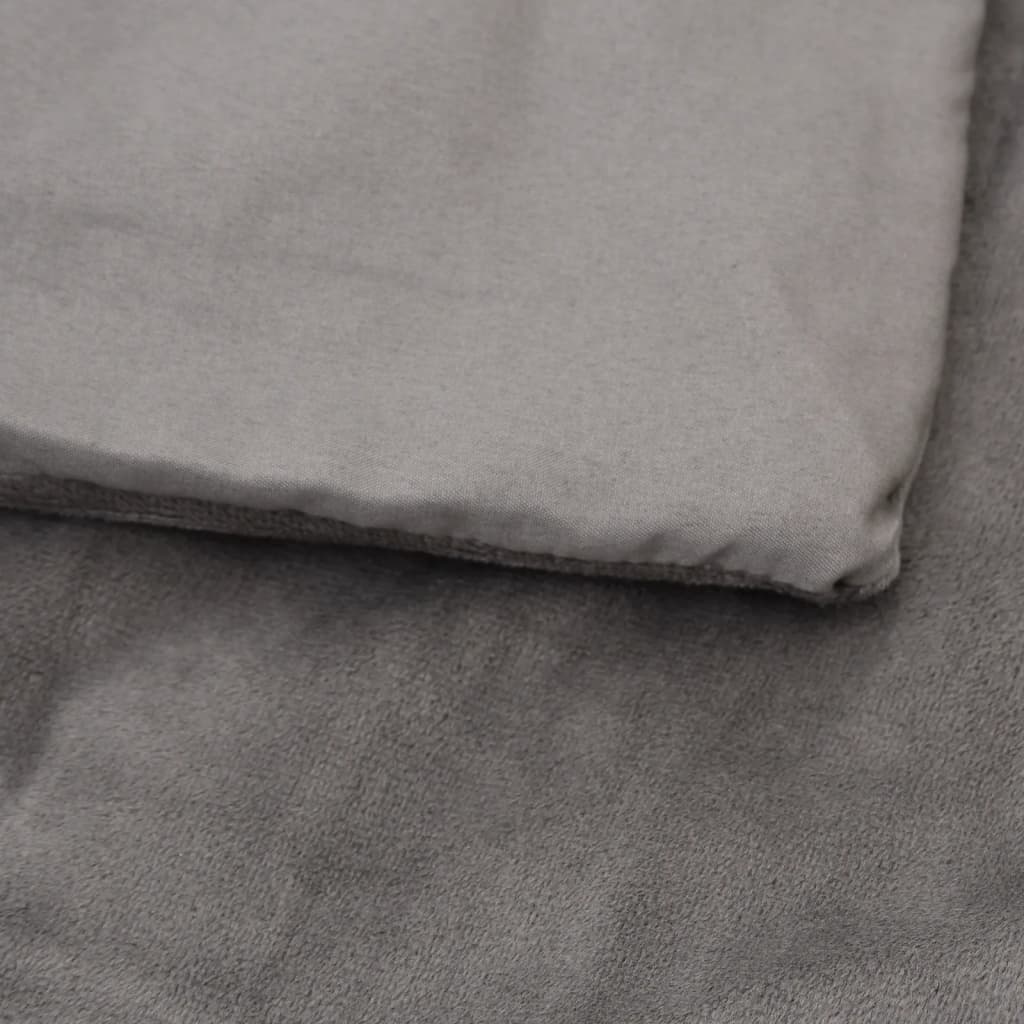 Heavy blanket with cover, grey, 150x200cm, fabric, 7kg
