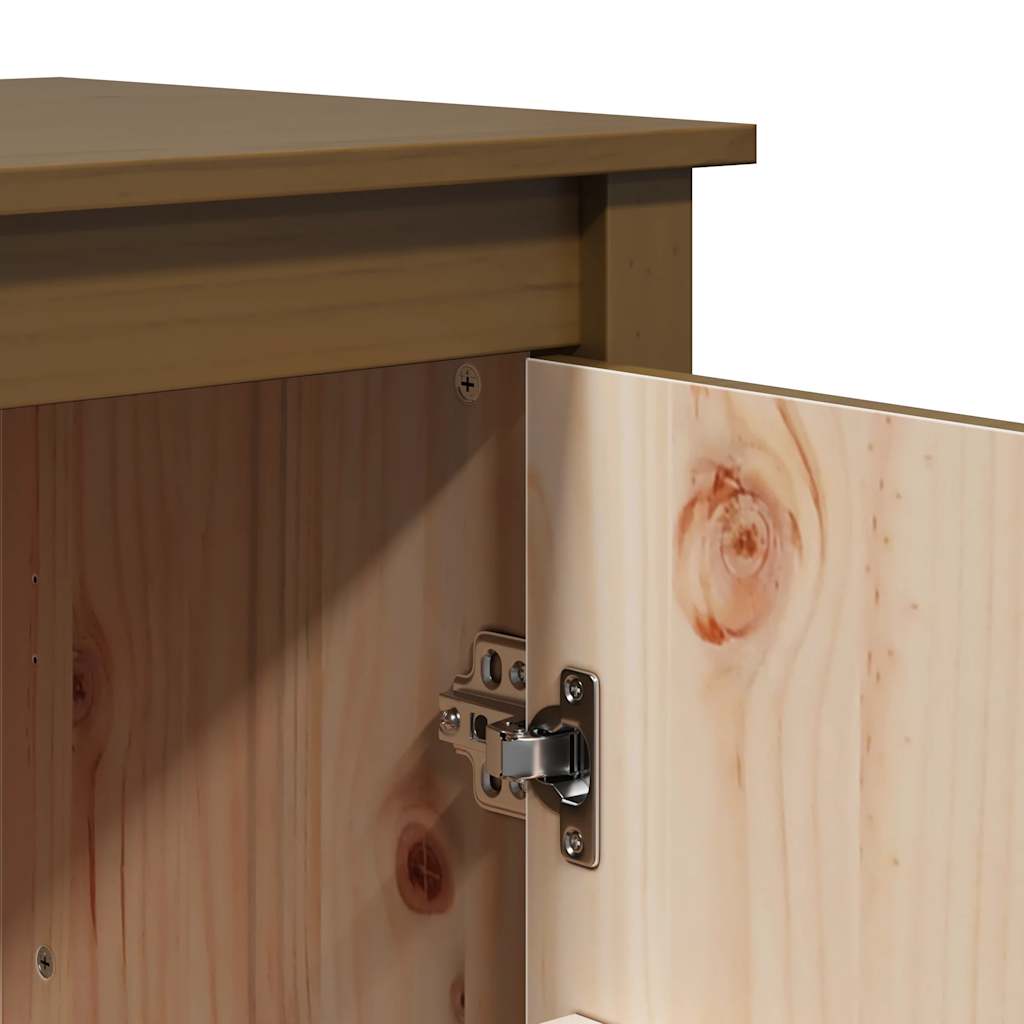 Chest of drawers, honey brown, 83x41.5x100cm, solid pine