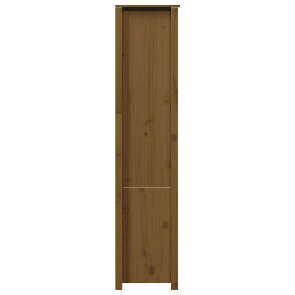 Chest of 4 drawers, honey brown, 80x35x154cm, solid pine