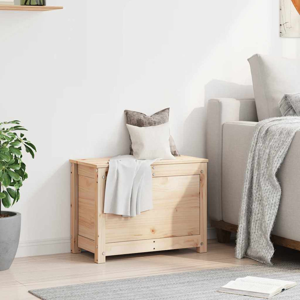 Storage box, 60x32x45.5cm, solid pine