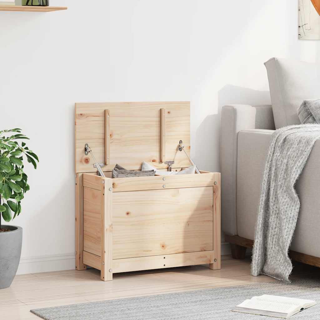 Storage box, 60x32x45.5cm, solid pine