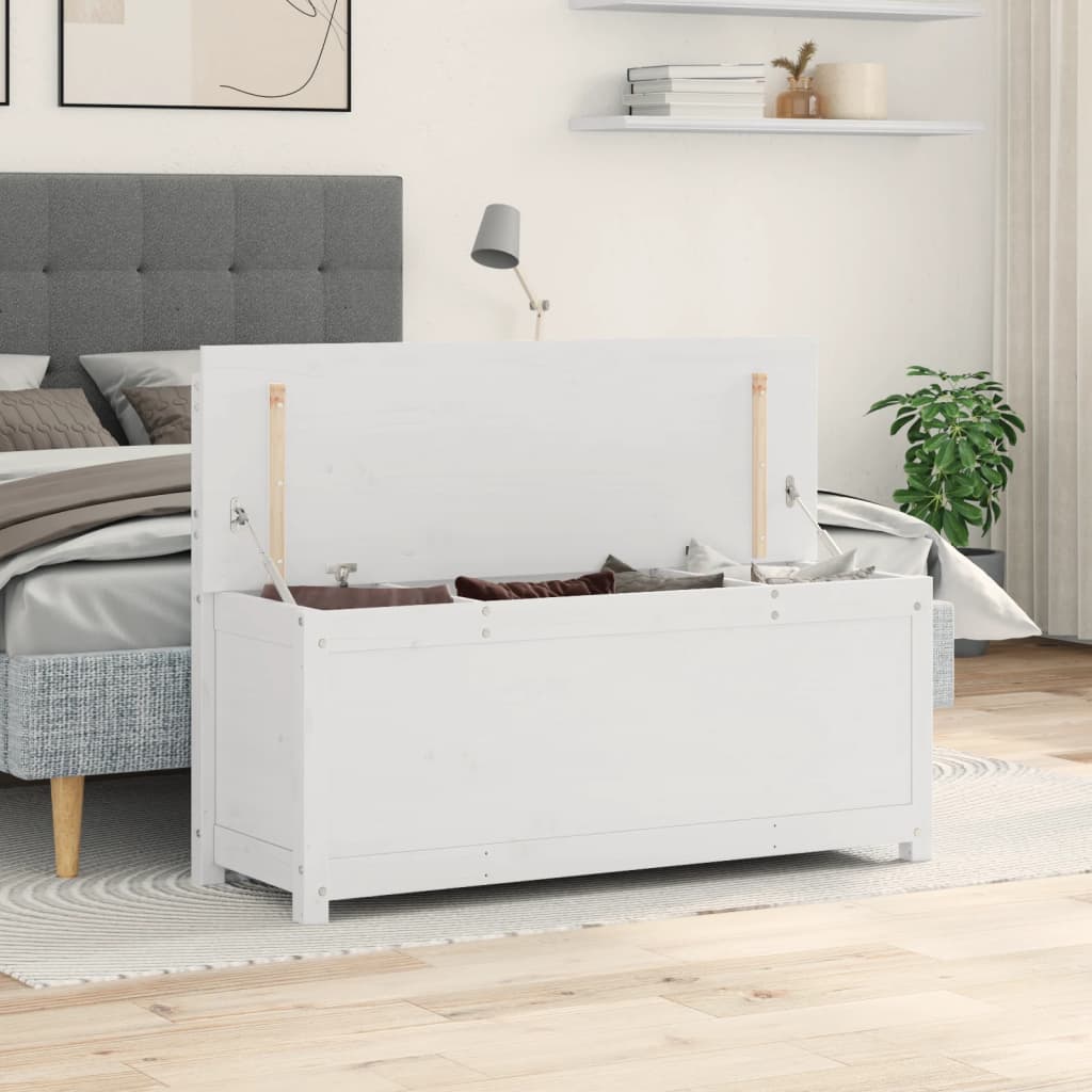 Sols, balts, 110x41x76,5cm, priedes masīvkoks