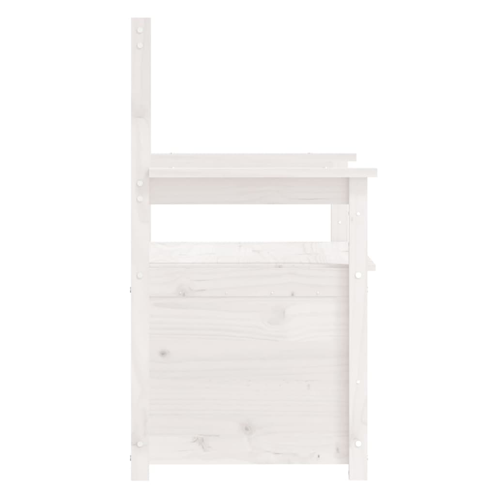 Sols, balts, 112,5x51,5x96,5cm, priedes masīvkoks
