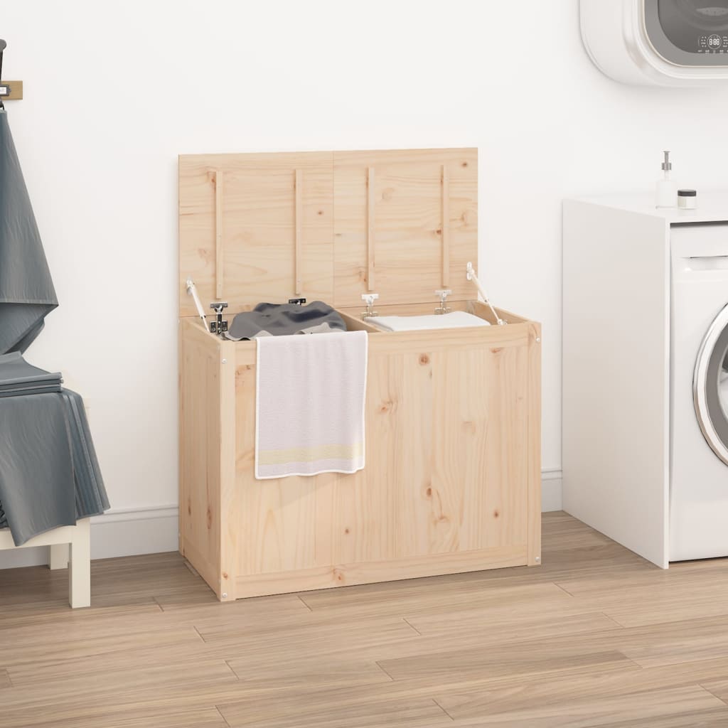 Laundry box, 88.5x44x66cm, solid pine wood