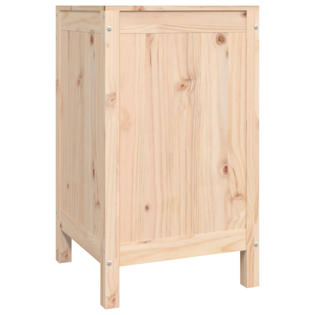 Laundry basket, 44x44x76cm, solid pine