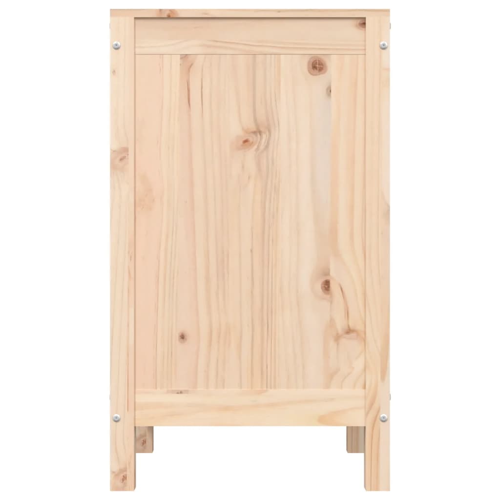Laundry basket, 44x44x76cm, solid pine