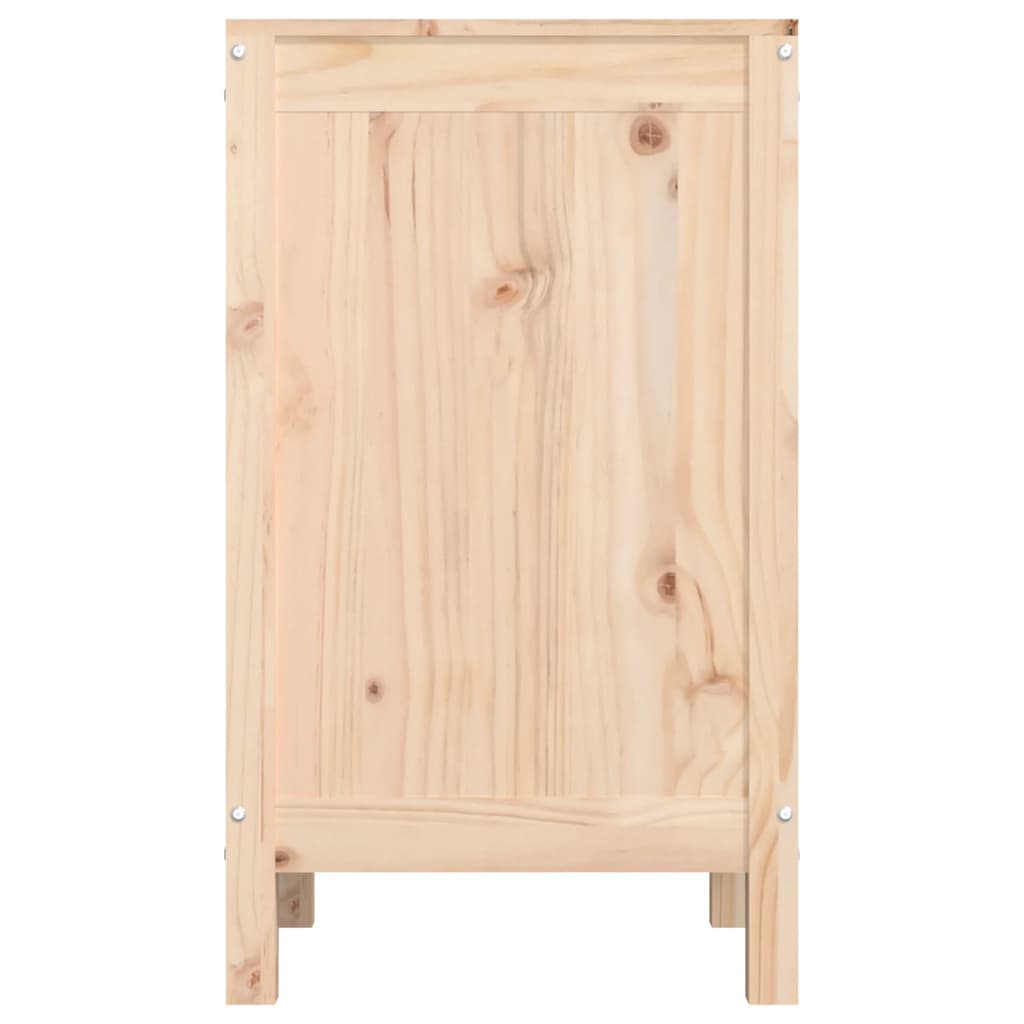 Laundry basket, 44x44x76cm, solid pine