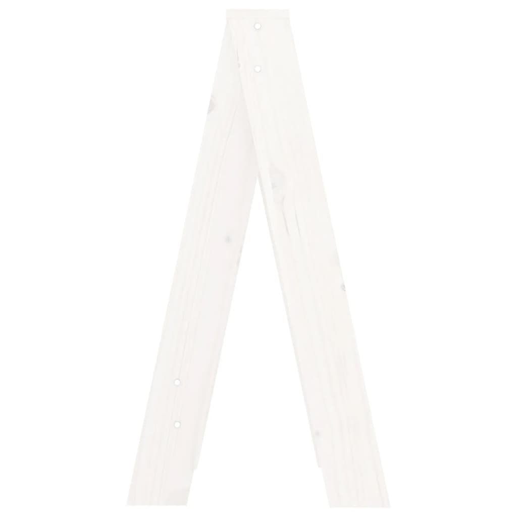 Stools, 2 pcs., white, 40x40x75cm, solid pine wood