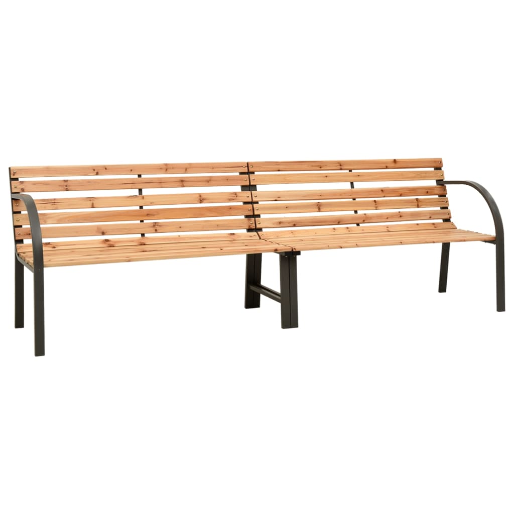 Double garden swing, 225cm, solid spruce wood