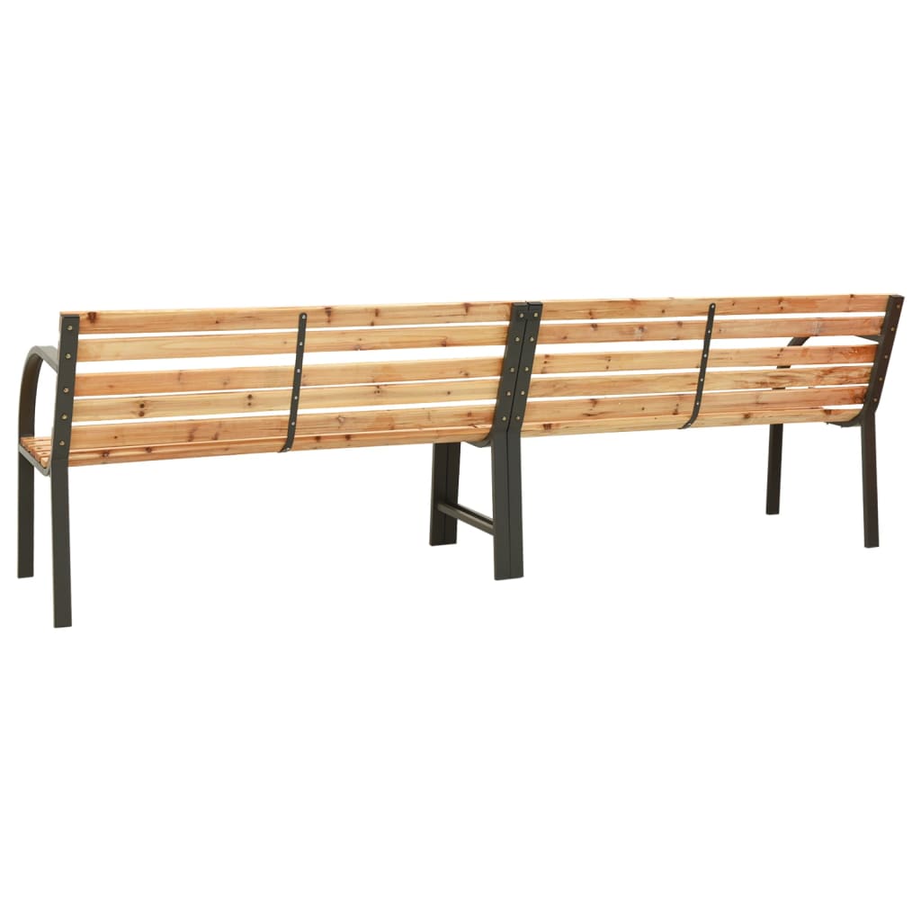 Double garden swing, 225cm, solid spruce wood