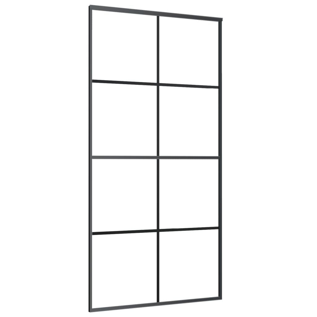 Sliding door with hardware set, 102.5x205cm, ESG/aluminium