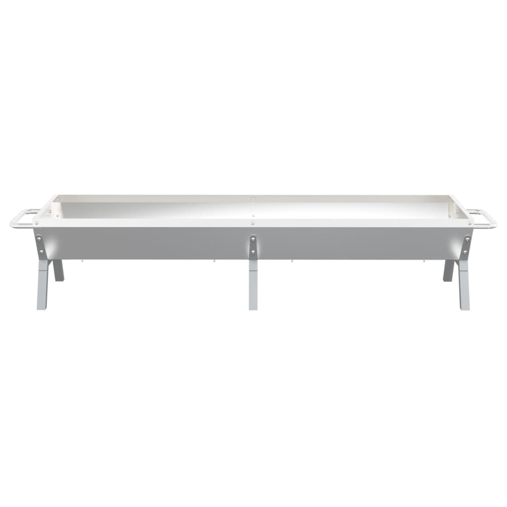 Grila paplāte, sudraba, 158x42x31cm, tērauds