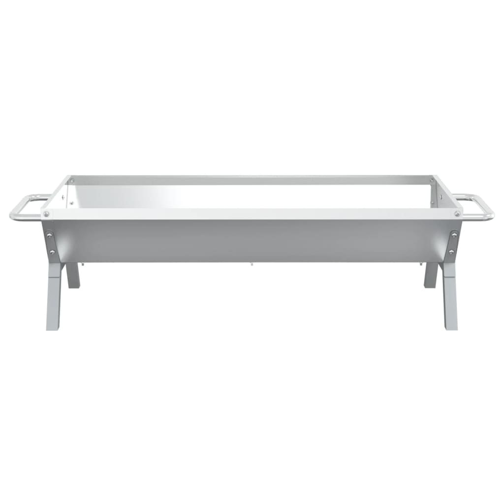 Grill tray, silver, 118x42x30.5cm, steel