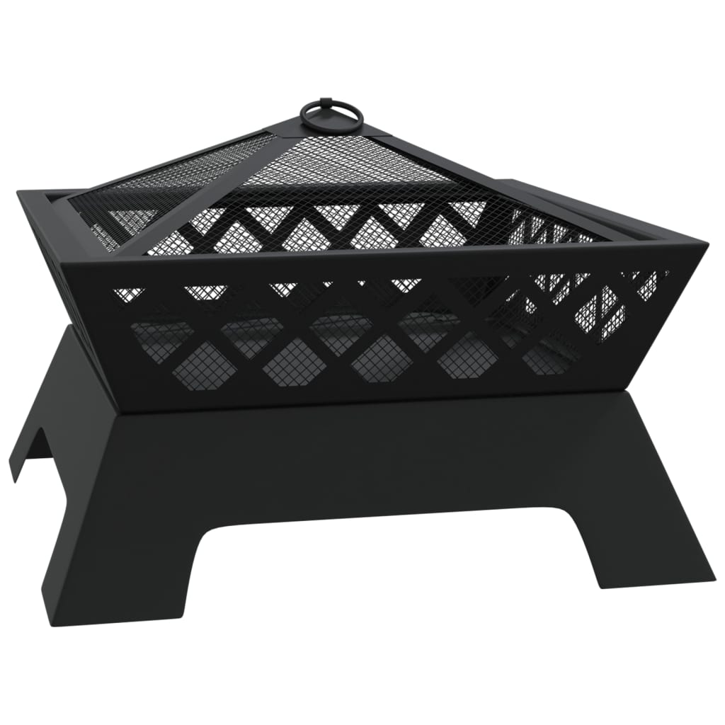 Laužavietė su žarstekliu, 50cm, plienas, XXL