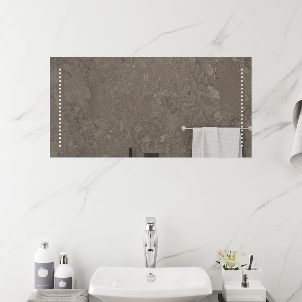 LED Bathroom Mirror, 40x80cm