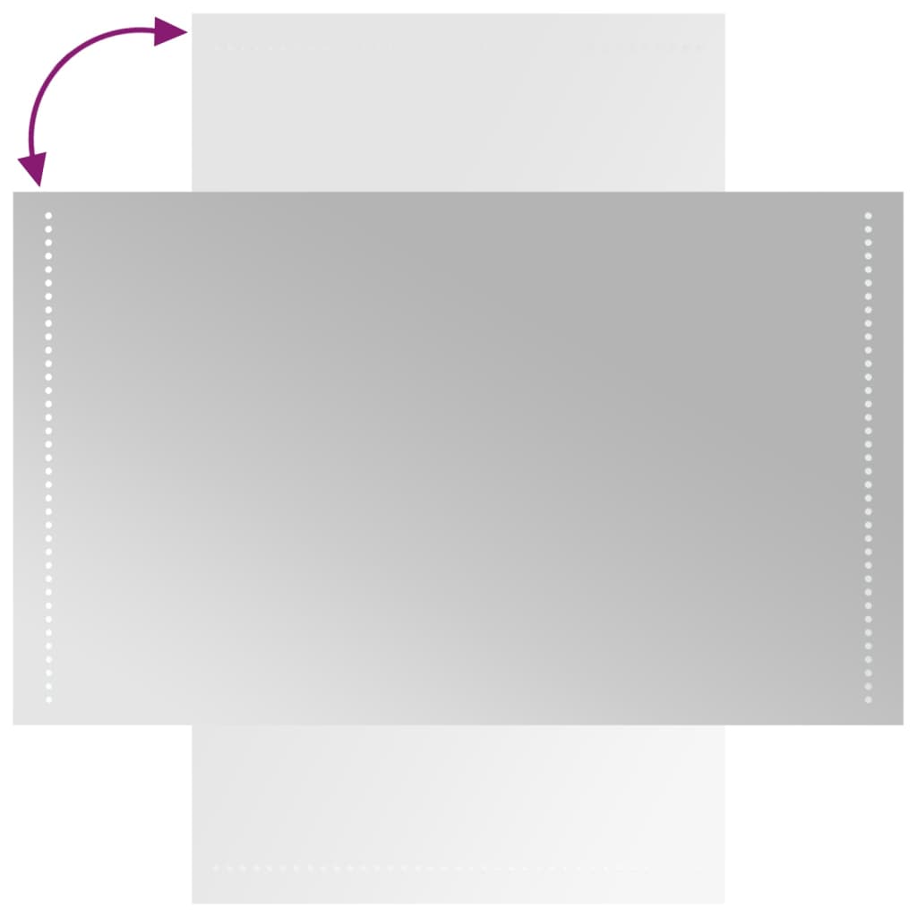 Bathroom LED mirror, 60x100cm