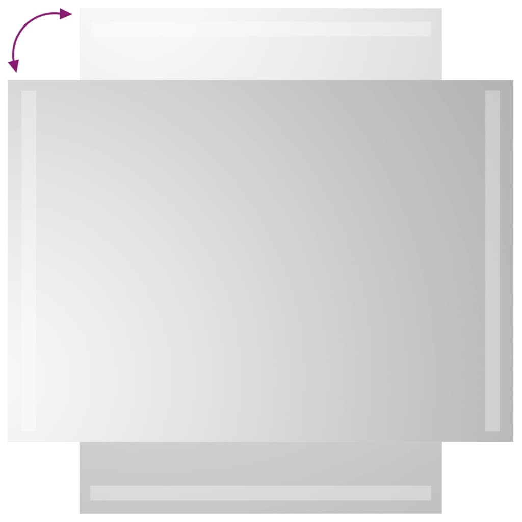 Bathroom LED mirror, 50x70cm