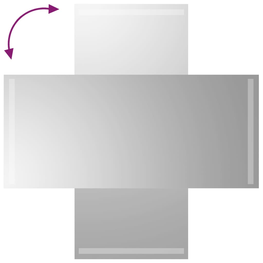 Bathroom LED mirror, 40x90cm