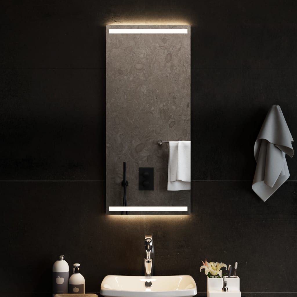 Bathroom LED mirror, 40x90cm