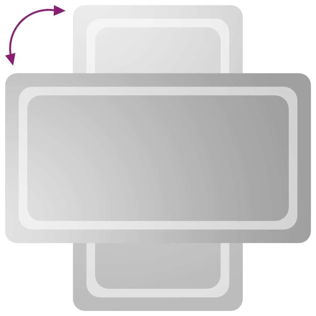 Bathroom LED mirror, 50x90cm