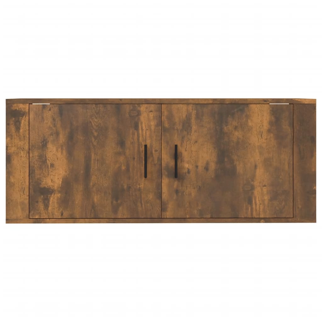 Sieninė televizoriaus spintelė, dūminio ąžuolo, 100x34,5x40cm