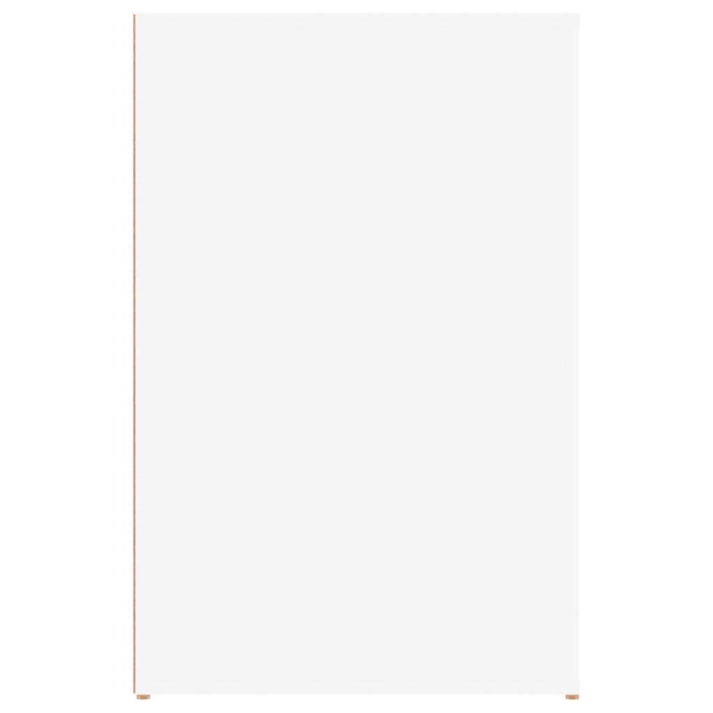 Desk, white, 100x49x75cm, engineered wood