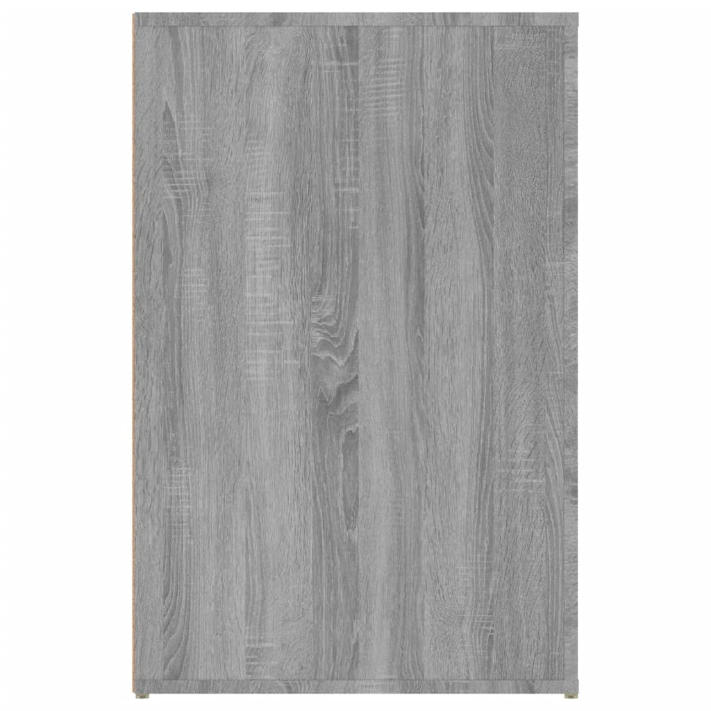Desk, grey oak, 100x49x75cm, engineered wood