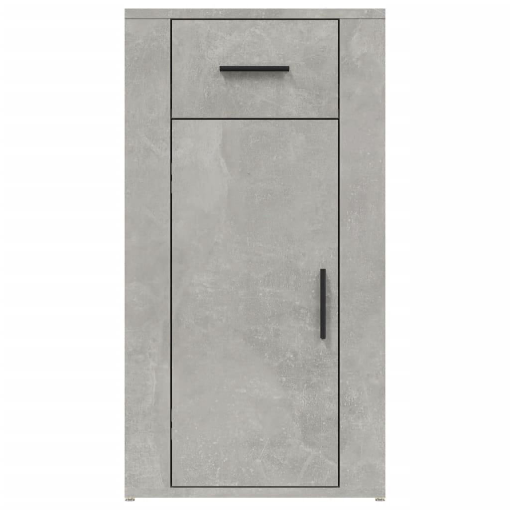 Desk cabinet, concrete grey, 40x49x75cm, wood