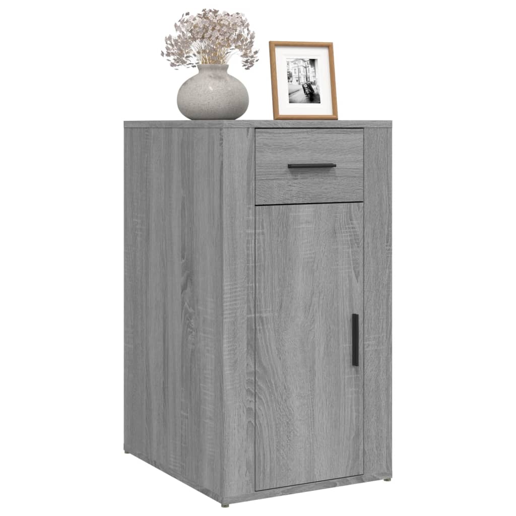Desk cabinet, gray oak, 40x49x75cm, wood