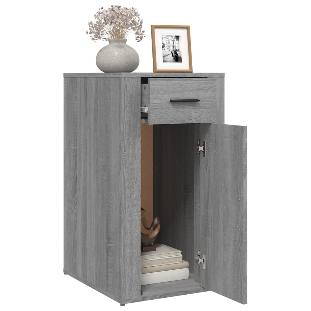 Desk cabinet, gray oak, 40x49x75cm, wood